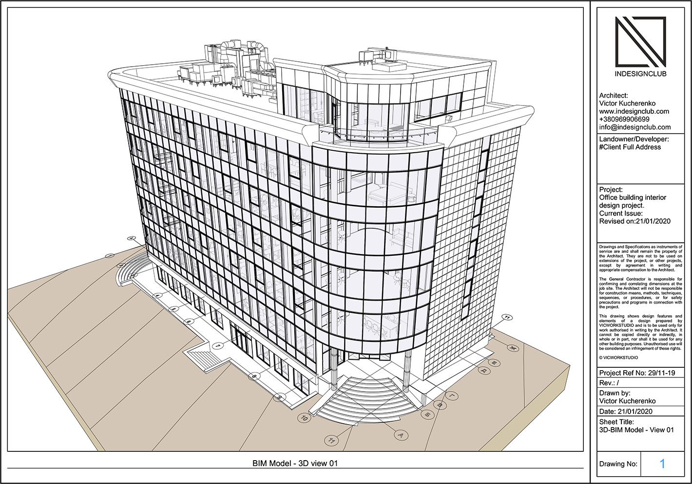 3D-BIM Model - Vview #1